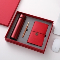 Tasse d'affichage de la température intelligente A6 Notebook Three-Set Isolé Cup Travel Journal Set Business Gift Box Pack