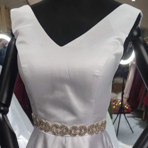 จัดส่ง S6903F ใหม่2023ชุดเดรสแต่งงานแบบเปลือยไหล่โชว์ท้องฟ้าเต็มไปด้วยดวงดาวแบบเรียบง่าย - Product Image 1