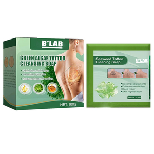 Barre de savon nettoyant et apaisant pour les soins corporels, savon de tatouage vert personnalisé pour les tatouages, vente en gros - Product Image 1