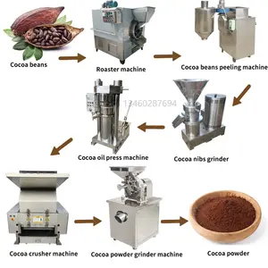 Equipo de prensado de cacao Máquina para hacer pasta de cacao en grano para maquinaria de chocolate