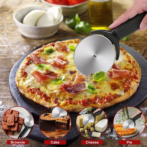 Sản Phẩm Mới Dụng Cụ Cắt Pizza Sắc Bén Chất Lượng Cao Có Nắp Bảo Vệ Dụng Cụ Cắt Pizza Bằng Thép Không Gỉ - Product Image 3