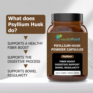Wholesale Custom Psyllium Husk Powder Capsules Nourish Gut Microbiome Healthcare Products Fiber <b>Supplement</b> - Product Image 5
