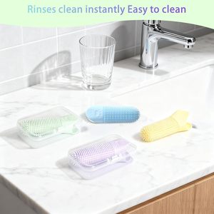 360 Degree Dog Cats Finger Toothbrush Food-Grade Silicone Cleaning Brush Soft Dental Care Pet Fingers Teeth Cleaning <b>Tool</b> - Product Image 5