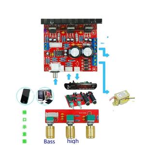 Carte d'amplification pour subwoofer 2.1, amplificateur audio trois canaux pour haut-parleur, carte amplificateur de basses TDA2030A - Product Image 3