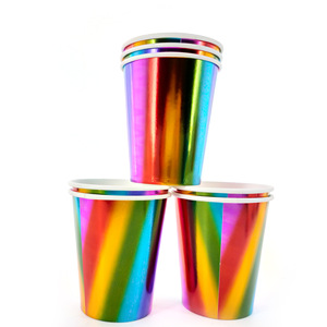Vasos de Papel Desechables Hanlin para el Año Nuevo Chino - Vasos Coloridos para Fiestas, Vasos de Papel de Alta Calidad para Uso Doméstico y Comercial - Product Image 3