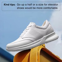 Vente en gros d'usine, baskets décontractées pour hommes, mode, haute qualité, respirantes, en mesh, augmentant la taille de 7 cm, baskets de sport décontractées