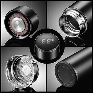 Inteligente Termo Digital 500ml Stainless Steel LED Smart Temperature Display Thermal Flask Cup Water Bottle With <b>Tea</b> Strainer - Product Image 3