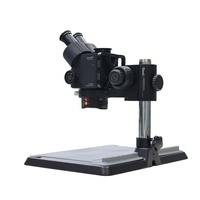 Microscope numérique trinoculaire 6558X 4K avec double sortie et positionnement laser coaxial pour réparation de téléphones portables et puces PCB