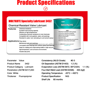 LMF77 MOLYKOTE 3452 โพลียูรีเทนแบบสองส่วนผสม สำหรับระบายความร้อน สีขาว -20-450 องศาเซลเซียส 1 กิโลกรัม สำหรับการขนส่ง ก่อสร้าง และบรรจุภัณฑ์ - Product Image 6