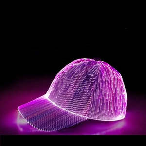 Luminight Rechargeable Fiber Optic Glow <b>Baseball</b> <b>Cap</b> Wholesale Luminous Glowing USB Charging Light up <b>Baseball</b> Hats <b>Cap</b> - Product Image 1