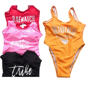 Traje de Baño de Una Pieza Personalizado con Logotipo para Mujer, de Alta Calidad, con Relleno Extraíble, de Secado Rápido, Nailon/Spandex, para Damas de Honor - Product Image 3