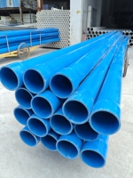 Tuyau d'irrigation en PVC haute pression résistant aux UV, bleu ou blanc, classe 4, pour systèmes d'arrosage goutte à goutte agricoles