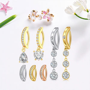 Tendances Bijoux 2025 Anneaux de Nombril Clicker Bijoux de Corps de Mode Clous en Acier Inoxydable Plaqué Or <span class=keywords><strong>Faux</strong></span> Piercings de Nombril - Product Image 2