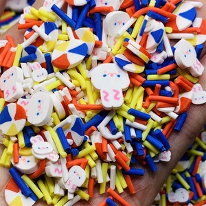 1kg Easter Polymer Clay Cartoon White Rabbit Rainbow Balls Clay Sprinkles Mix fette per Slime Craft decorare Nail Art - Product Image 5