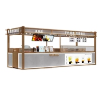 Stand d'exposition modulaire en bois YTSF-I88 pour boissons, durable, portable, facile à assembler, de haute qualité pour les salons professionnels