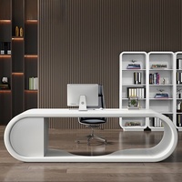 Meubles de bureau modulaires exécutifs en forme de L, bureaux en bois et table de bureau pour bureau de PDG