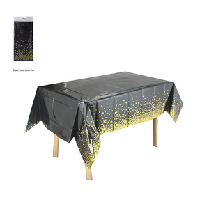 Wholesale Gold Dot Tablecloth <strong>Birthday</strong> Graduation Holiday Kitchen Disposable <strong>Table</strong> Cover Decorative - Product Image 2