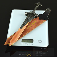 Épée Gargoyle de jeu Elden Ring, version étui en cuir 30CM, modèle d'arme entièrement métallique, cadeau pour garçon, ornement, accessoire de cosplay