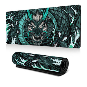 Dragon Großes Gaming-Mauspad Schreibtischunterlage, Hochwertiges Mikrogewebe für Präzise Maussteuerung, Rutschfeste Gummiunterseite, Genähte Kanten - Product Image 5