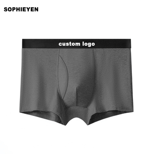 Boxer da <span class=keywords><strong>Uomo</strong></span> in Cotone con Marchio/Logo Personalizzato, Slip Senza Cuciture Lavorati a Maglia, Produttore di Intimo Maschile OEM/ODM - Product Image 4
