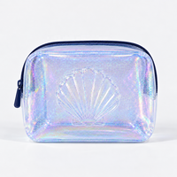 Pochette cosmétique irisée dégradée en TPU résistante à l'eau, coque holographique gaufrée, pressée à chaud, cadeau promotionnel, voyage, logo personnalisé, OEM