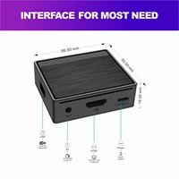 BOXPUT Lemon TV Mini Android 12 TV BOX 2024, Allwinner H618, Wifi Dual, 2G16G, Quad Core, 8K 4K, Reproductor Multimedia con Control por Voz BT, Set Top Box OTT