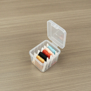 Transparent Plastic <b>Storage</b> <b>Box</b> <b>Small</b> Square With Lid For Jewelry Nail Art Parts Desktop Organizer 5.4x6.2x4.5cm - Product Image 4
