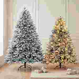 Différents styles d'arbres de Noël artificiels floqués en plusieurs tailles - Product Image 2