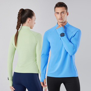 Nuova Maglia Sportiva Primavera 2026 a Maniche Lunghe con Mezza Zip, Asciugatura Rapida e Traspirante, per Uomo e Donna - Product Image 1