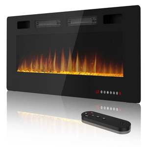 <span class=keywords><strong>Chimenea</strong></span> eléctrica independiente de 42 '/<span class=keywords><strong>50</strong></span>'/60 '/68'/72 "con sonido de madera, Color ardiente/llama/Opción de idioma francés para uso doméstico - Product Image 4