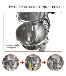 Mélangeur électrique planétaire <span class=keywords><strong>de</strong></span> type pâte à pain pour la <span class=keywords><strong>cuisine</strong></span> Offre Spéciale grande caisse en bois pour la maison fabrication <span class=keywords><strong>de</strong></span> pain en acier inoxydable argenté HL - Product Image 2