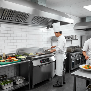 Plancha de Inducción Comercial de Acero Inoxidable 304, Equipo de Cocina Eléctrico, Parrilla <span class=keywords><strong>Plana</strong></span> para Restaurante, Calentamiento Rápido - Product Image 2