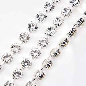 5 yards/<span class=keywords><strong>lot</strong></span> <span class=keywords><strong>de</strong></span> chaîne en cristal transparente, grande taille 38 (8 mm), base couleur canon <span class=keywords><strong>de</strong></span> fusil, garniture en strass <span class=keywords><strong>de</strong></span> verre pour couture, vêtements, accessoires <span class=keywords><strong>de</strong></span> beauté DIY - Product Image 5