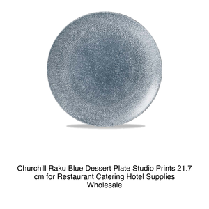Assiette à dessert Raku Blue 21,7 cm Churchill Studio Prints Rktbevp8 - Product Image 2