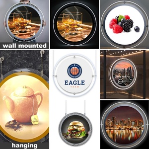 Advertising Crystal <b>Led</b> Light Boxes Illuminated Hanging Real Estate Agent Window Display A3 A4 Waterproof Eco-friendly - Product Image 6