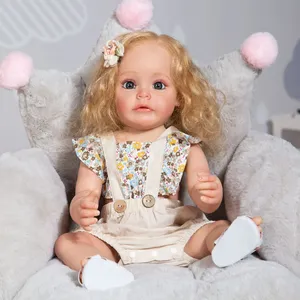 55cm Full Body Soft Silicone Popular Sweet Face Reborn Baby Dolls Birthday Gift Reborn Dolls