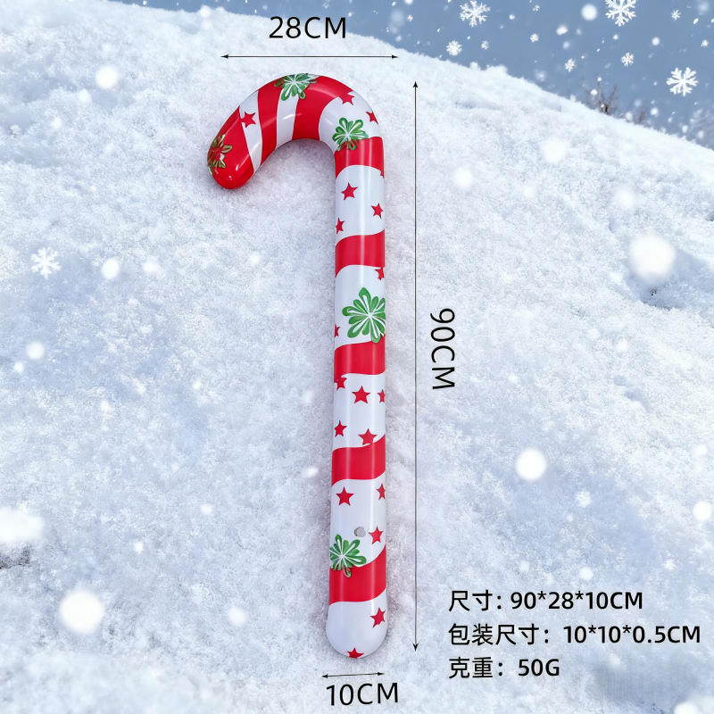 Bastón de 90 cm (diseño copo de nieve)