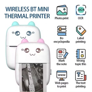 Impresoras Escáneres Mini Impresión Foto Bolsillo Etiqueta Térmica <span class=keywords><strong>Impresora</strong></span> Digital 58mm Impresión Inalámbrica Android IOS Mini <span class=keywords><strong>Impresora</strong></span> - Product Image 3