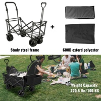 Carro ajustable, el mejor carro plegable para playa al aire libre, carro utilitario, carro con marco de Metal con dosel