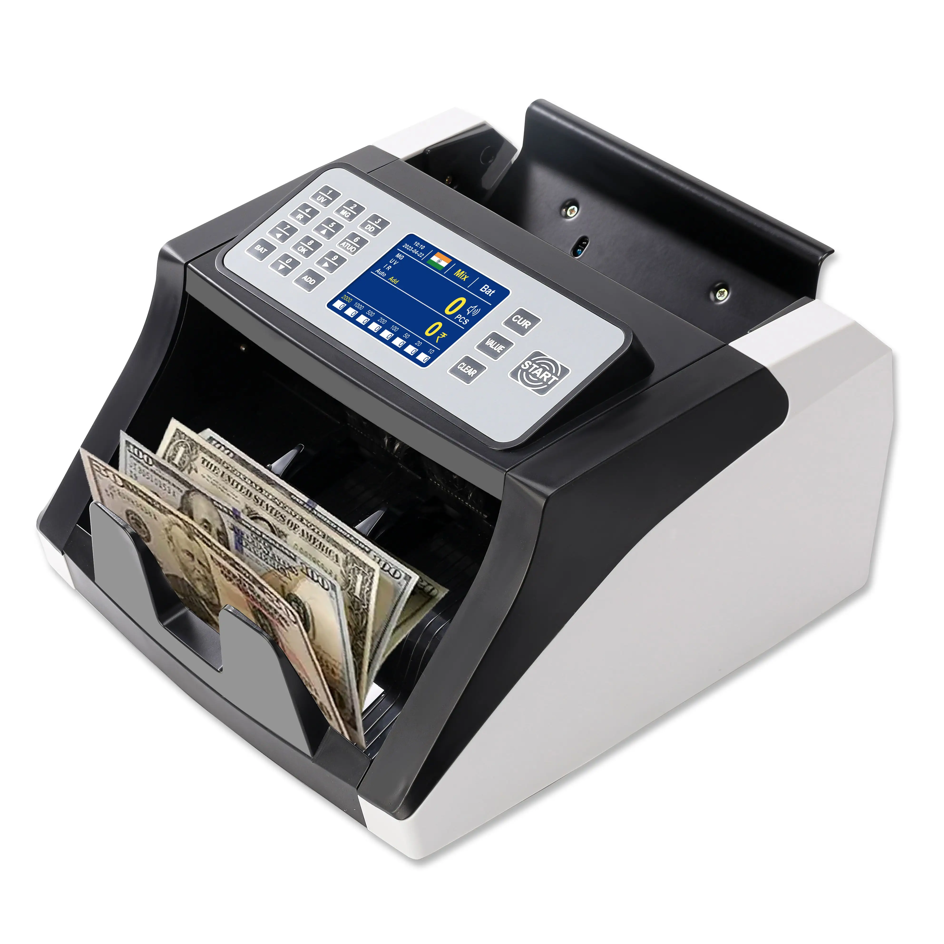 Machine de comptage de valeur manuelle P20/comptage d'argent en vrac/avec écran IR UV MG TFT/bon prix et machine de comptage de qualité