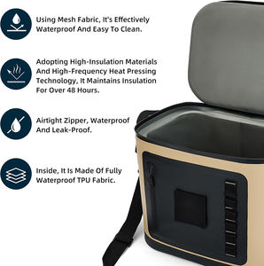 Taşınabilir yalıtımlı soğutucu kutu 8 kutu açık kamp piknik yemek kabı yumuşak soğutucu çanta su geçirmez - Product Image 3