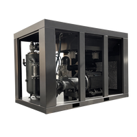 Compresseur d'air à vis rotatif industriel CE 250KW-7.5KW Stationnaire Variateur de fréquence Réduction du bruit