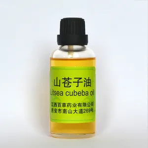 Huile naturelle extraite de l'exportation d'huile essentielle May Chang Litsea Cubeba