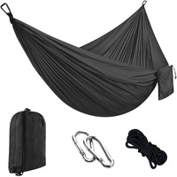 Hamac en nylon résistant à la déchirure pour camping et randonnée, personnalisable avec logo, capacité 300 kg, pour une personne, toutes saisons, sac à dos inclus