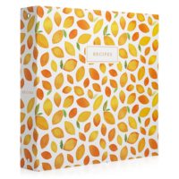 3-Ring-Rezeptordner 21,56 cm X 27,94 cm Rezeptbuch zum Schreiben von Rezepten mit 4x6 Hüllen, Trennblättern, Rezeptseiten, Etiketten