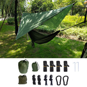 Carpa impermeable personalizada para acampar al aire libre, dosel, <span class=keywords><strong>hamaca</strong></span> táctica, lona, Kit para 2 personas, <span class=keywords><strong>hamaca</strong></span> colgante, tienda columpio - Product Image 3