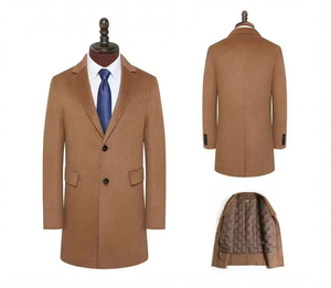 Veste de <span class=keywords><strong>costume</strong></span> en cachemire mélangé de luxe italien NARI, coupe courte <span class=keywords><strong>et</strong></span> ajustée, style décontracté <span class=keywords><strong>et</strong></span> professionnel, vêtements d'hiver pour hommes - Product Image 5