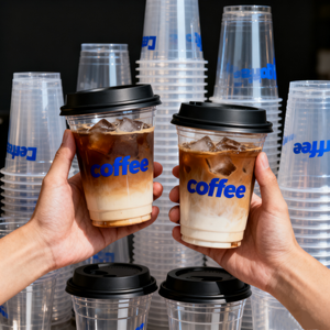 Personalized Disposable PET <b>Plastic</b> <b>Cups</b> Takeaway PP <b>Plastic</b> Smoothie Boba <b>Cup</b> Custom Coffee <b>Cups</b> with Lid - Product Image 1