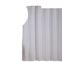 Rideau de douche de bain en tissu polyester jacquard blanc en STOCK conception de points imperméables
