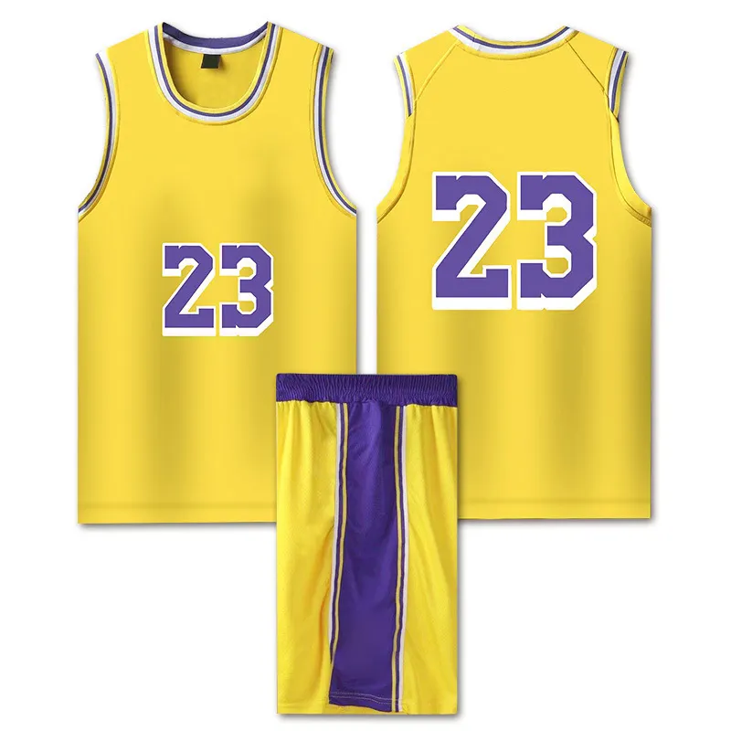 Wholesale Polyester Basketball Jersey Throwback Jerseys Blank Wear Youth Basketball Shirts Sports Team Sportswears for Men